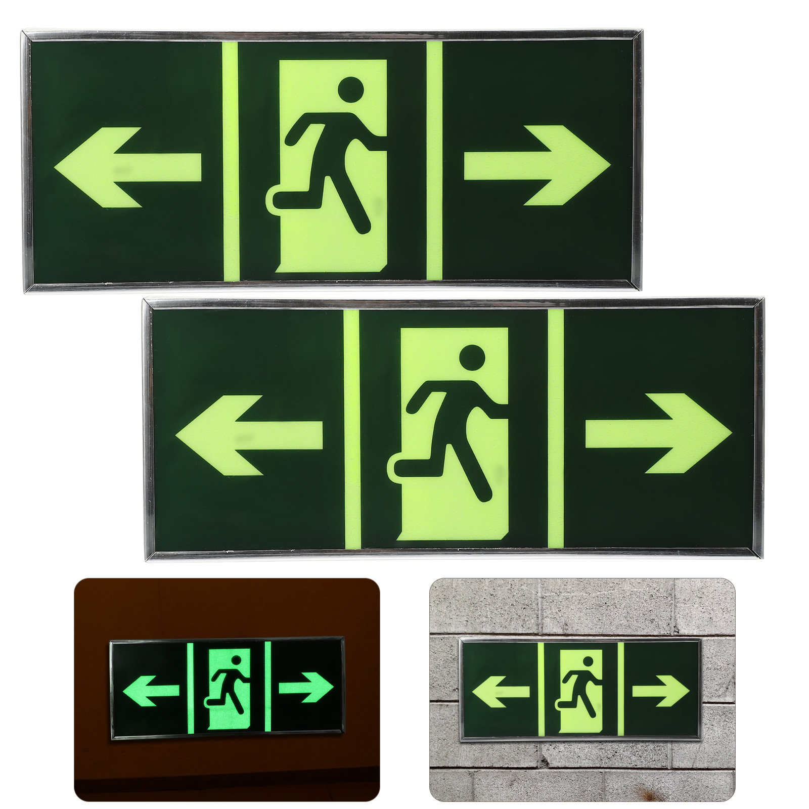 2Pcs Glow Exit Sticker Premium - Emergency Exit Sign 리뷰 및 가격