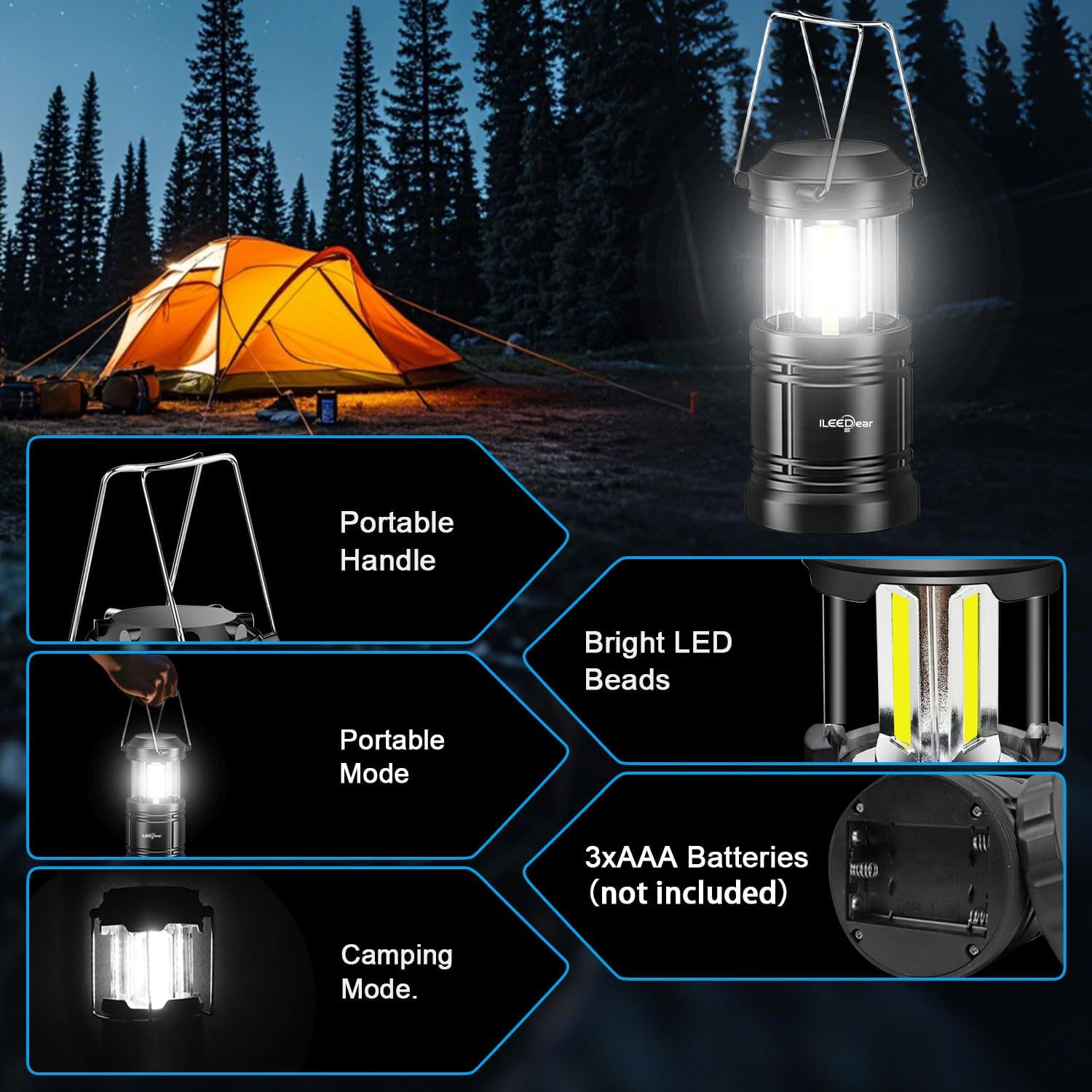 LED Camping Lantern, Battery O - Power Outage Light 리뷰 및 가격