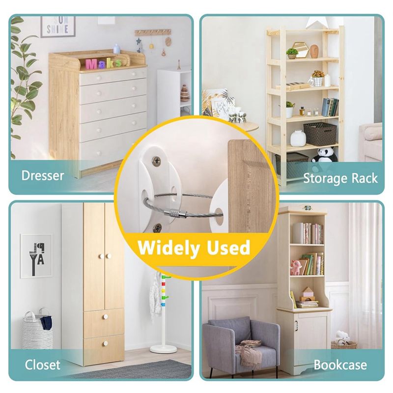Anti Tip Furniture Anchors Ear - Earthquake Anchor Strap 리뷰 및 가격