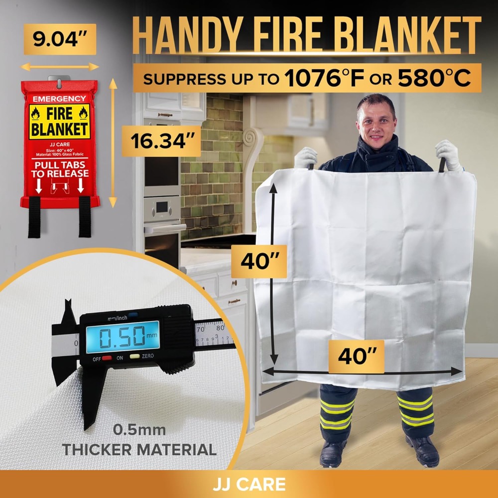 Fire Blanket – 10 Packs with H - Fire Blanket Kitchen 리뷰 및 가격