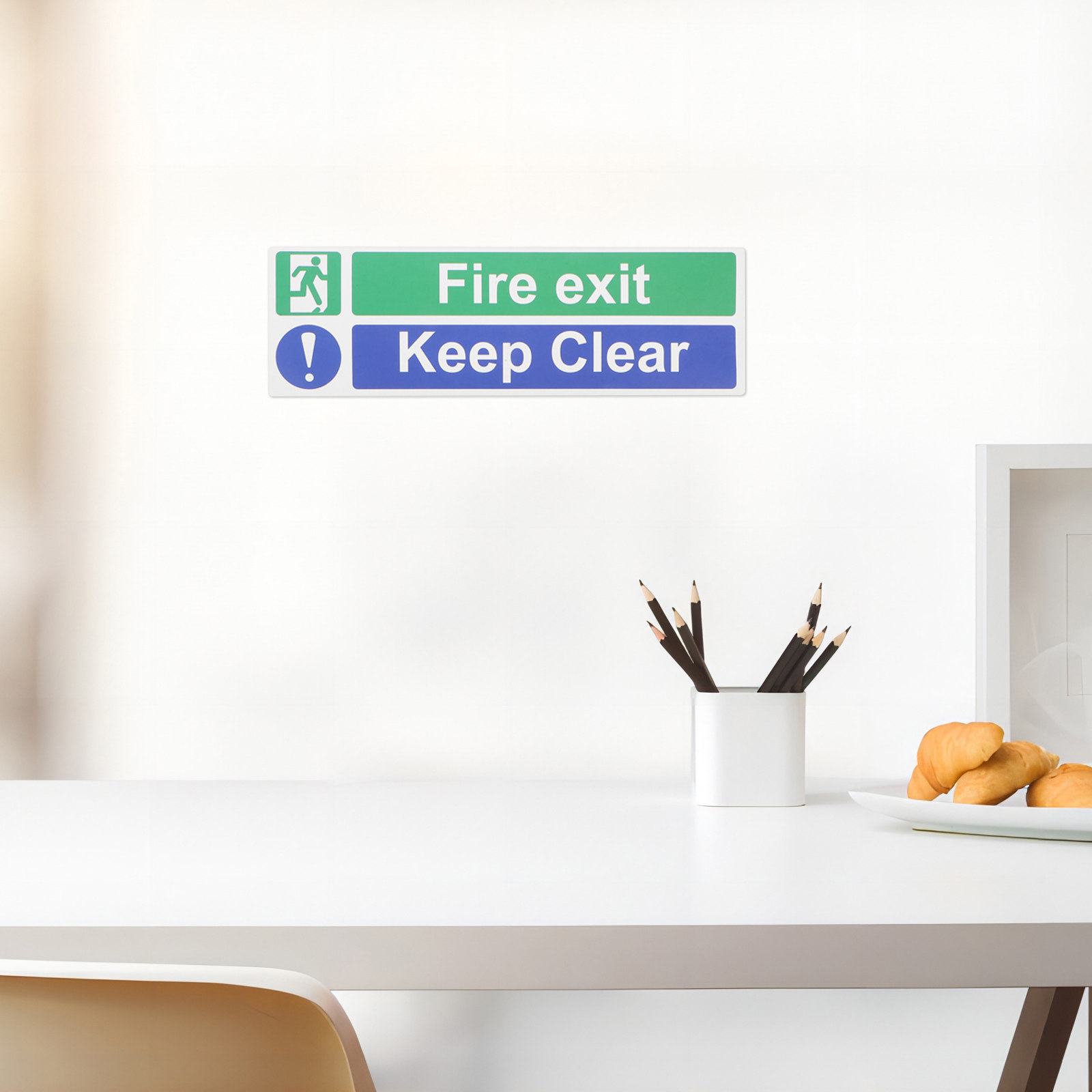 5Pcs Fire Exit Keep Clear Safe - Emergency Exit Sign 리뷰 및 가격
