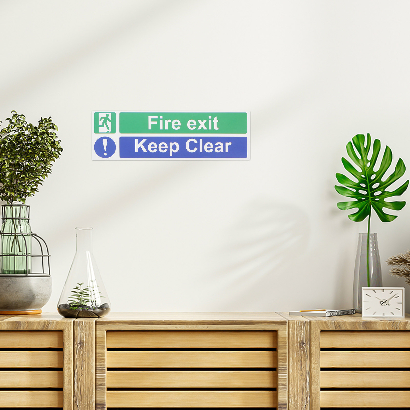 5Pcs Fire Exit Keep Clear Safe - Emergency Exit Sign 리뷰 및 가격