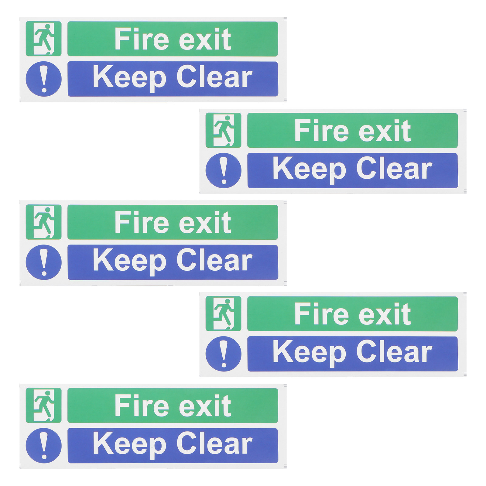 5Pcs Fire Exit Keep Clear Safe - Emergency Exit Sign 리뷰 및 가격