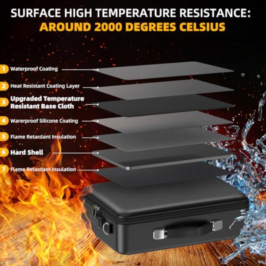 Fireproof Document Box with Lo - Fire Safe Document 리뷰 및 가격