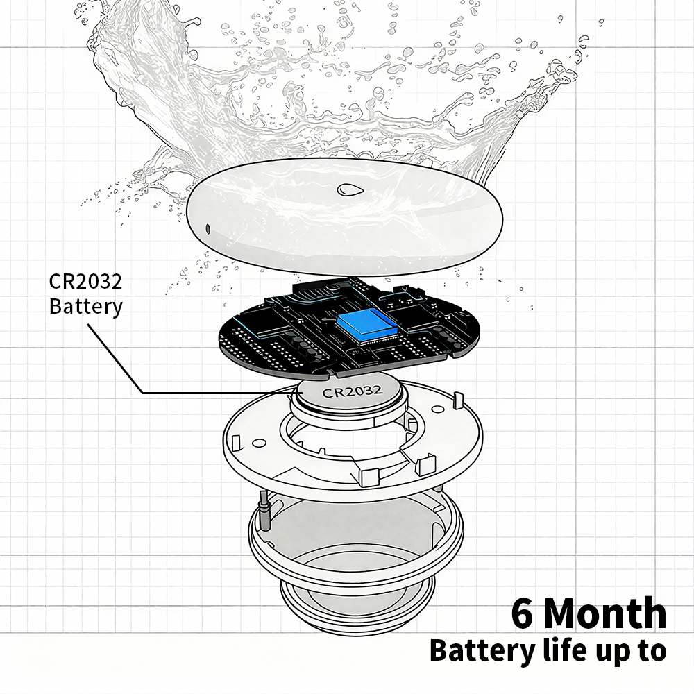 Zigbee Leakage Sensor LED Imme - Water Alarm Sensor 리뷰 및 가격