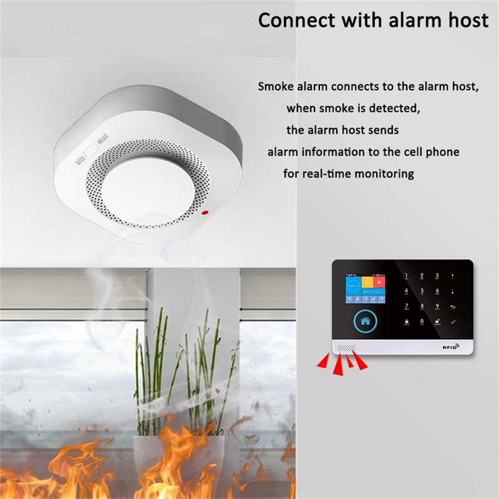 433MHz Wireless Smoke Detector - Smoke Detector Interconnected 리뷰 및 가격