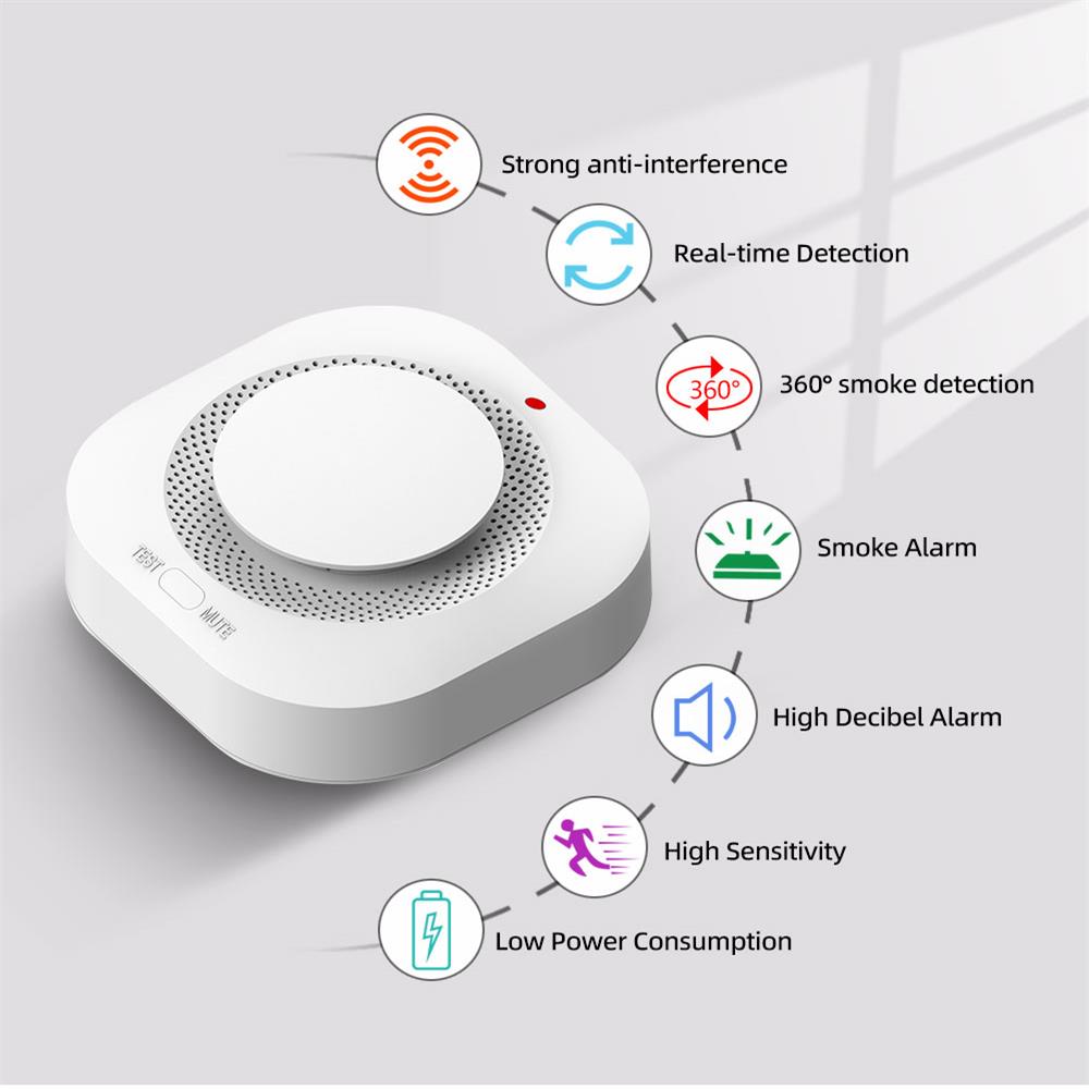 433MHz Wireless Smoke Detector - Smoke Detector Interconnected 리뷰 및 가격