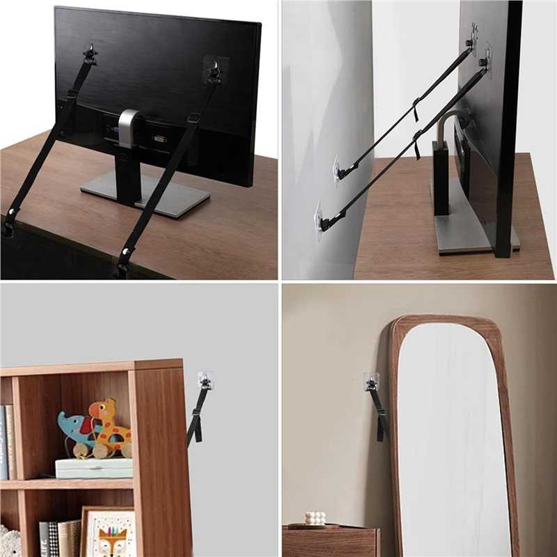 FULL-8 PCS TV Adjustable Safet - Earthquake Anchor Strap 리뷰 및 가격