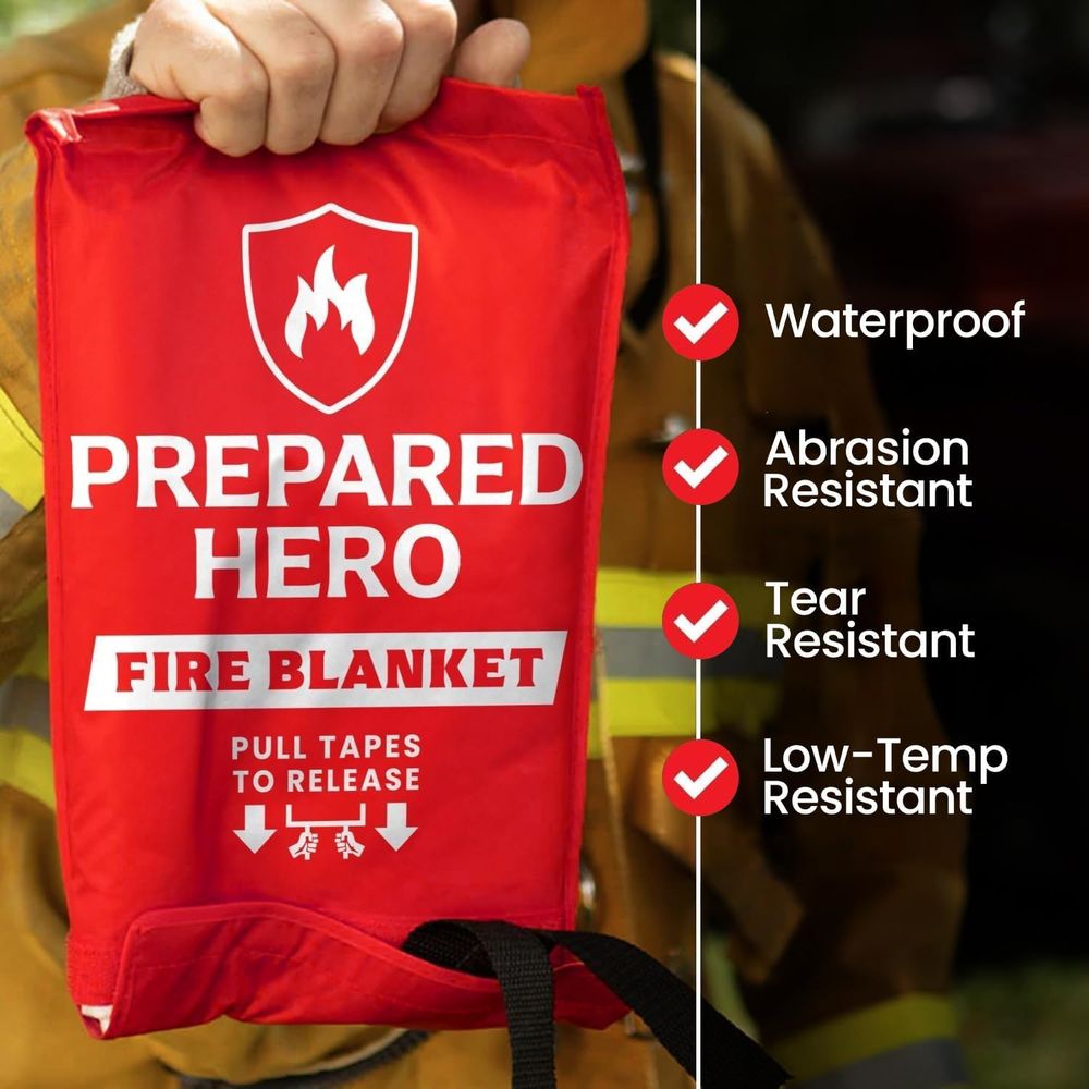 2-Pack Fiberglass Fire Blanket - Fire Blanket Kitchen 리뷰 및 가격